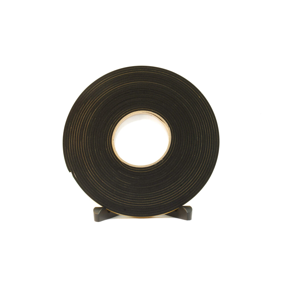Neoprene Rubber Black Self-Adhesive Sponge Strip 10Mm Wide X 3Mm Thick X 10M Long 5053380053451