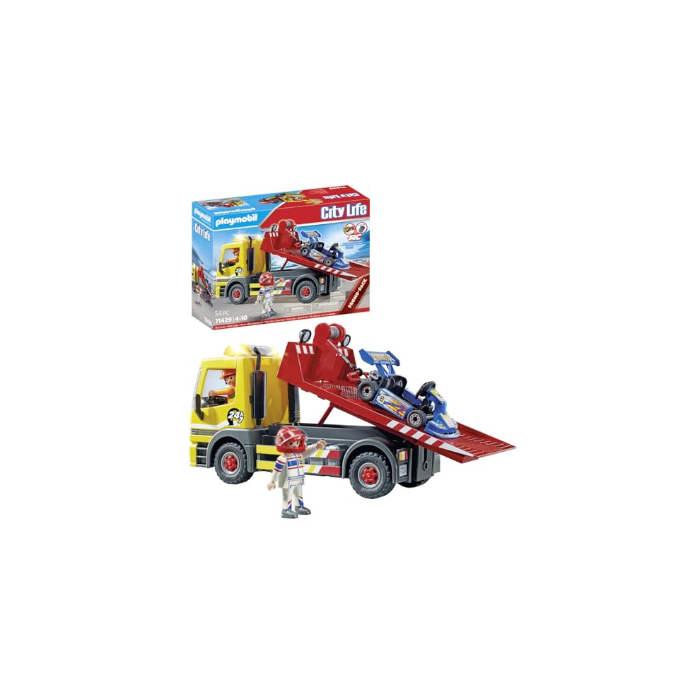 71429 City Life RC Vehicles - Towing Service, Truck and Racing Car Toy and Imaginative Role-Play, PlaySets Suitable for Children Ages 4+