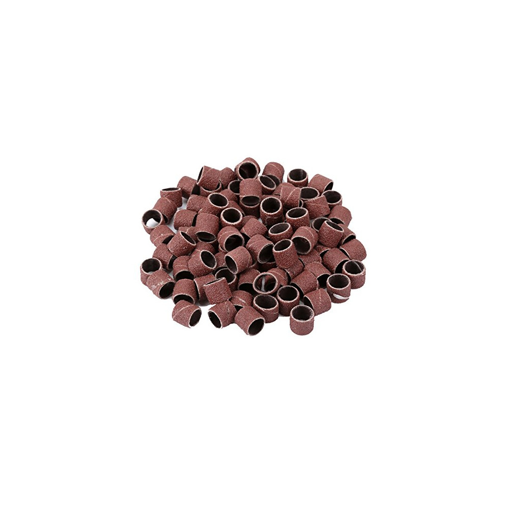 100Pcs Sanding Drum 1/2(Inch) 80 Grit Sand Bands Shank Rotary Tool Kit With 2Pcs Mandrels 702563804407
