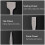 Carbon Steel Chisel, 3PCS Scaling Flat Point Rotating Hammer Drill Bits for for Hilti Electrical Tools (SDS MAX (Five pits)) 5