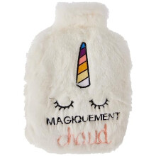 Bottiglia termica peluche Unicorno Bianco