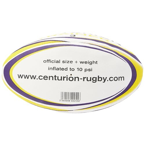 Nero Trainer Rugby Ball, Yellow, Size 3 1
