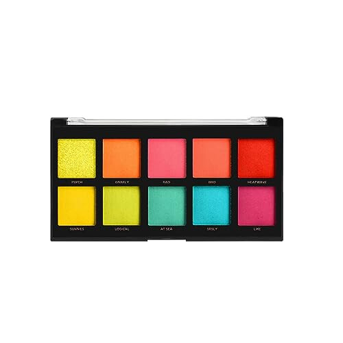 Neon 10 Shade Palette, Multicolour 1