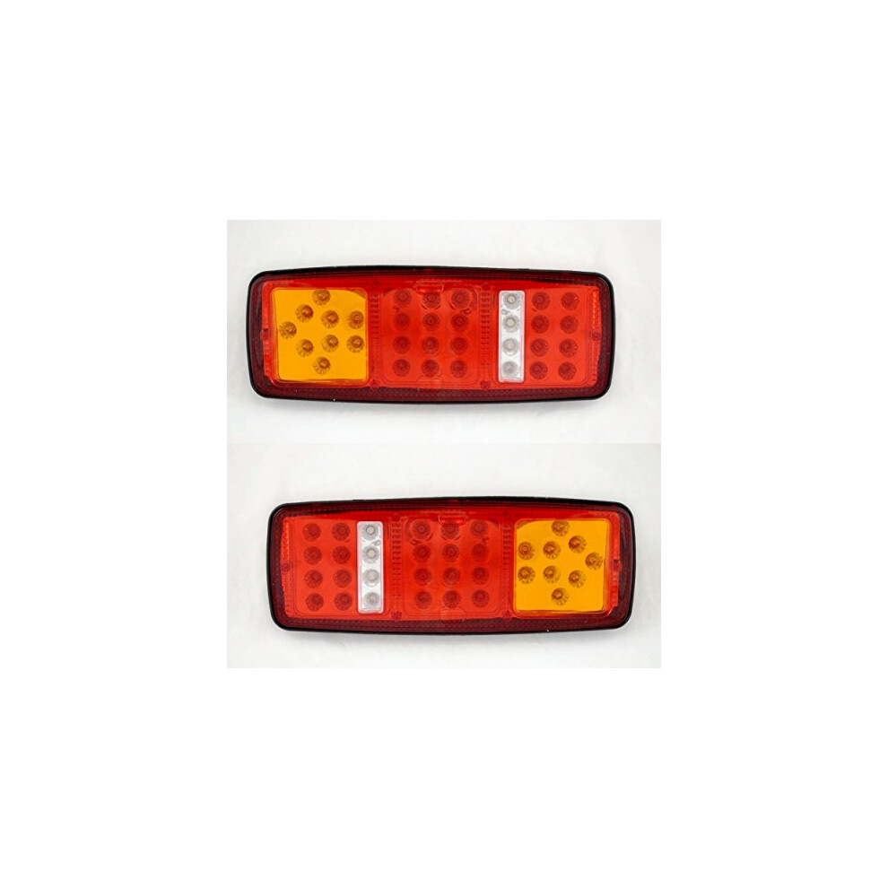2X Rear Tail Led 12V Lights 4 Functions For Truck Trailer Tipper Motorhome Lorry Camper Caravan Bus 6933512893843