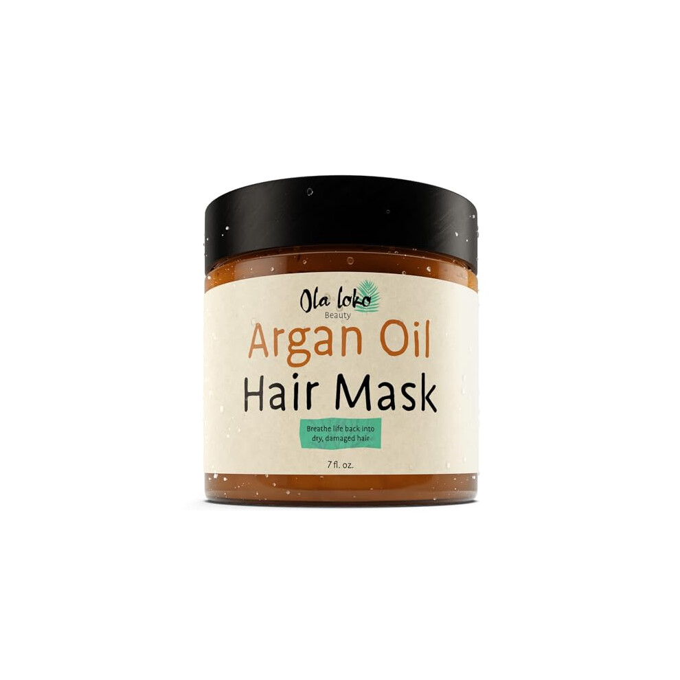 Ola Loko Argan Oil Hair Mask For Dry Damaged Hair And Growth, Deep Conditioning Hair Treatment For Dry Damaged Hair And Color Treated Hair, Helps To Nourish