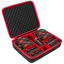 Hard Battery Storage Box Holder, Case Replacement for Bosch/Einhell Power X-Change 12V 18V 40V Battery and Charger - Holds 12V 18V 40V 2.0/2.5/3.0/4.0