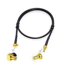 DAB Aerial Cable SMB Adapter MCX Male Right Angle to SMB Adapter RG174 40cm 1.3ft Cable Compatible for DAB Car Radio FM Aerial Blaupunkt Beat