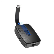 4-in-1 Portable USB C Hub HDMI 4K 60Hz PD 100W Charging, 10Gbps USB-A/USB-C (Foldable USB C Hub HDMI Multiport Adapter, USBC Hub HDMI) Compatible with