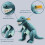 Steiff 067129 Thaisen T-Rex 35 turquoise 5
