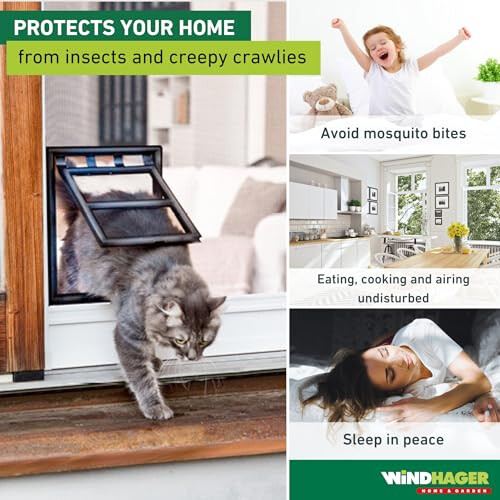03333 Insect Protection Cat Flap and clip system 1