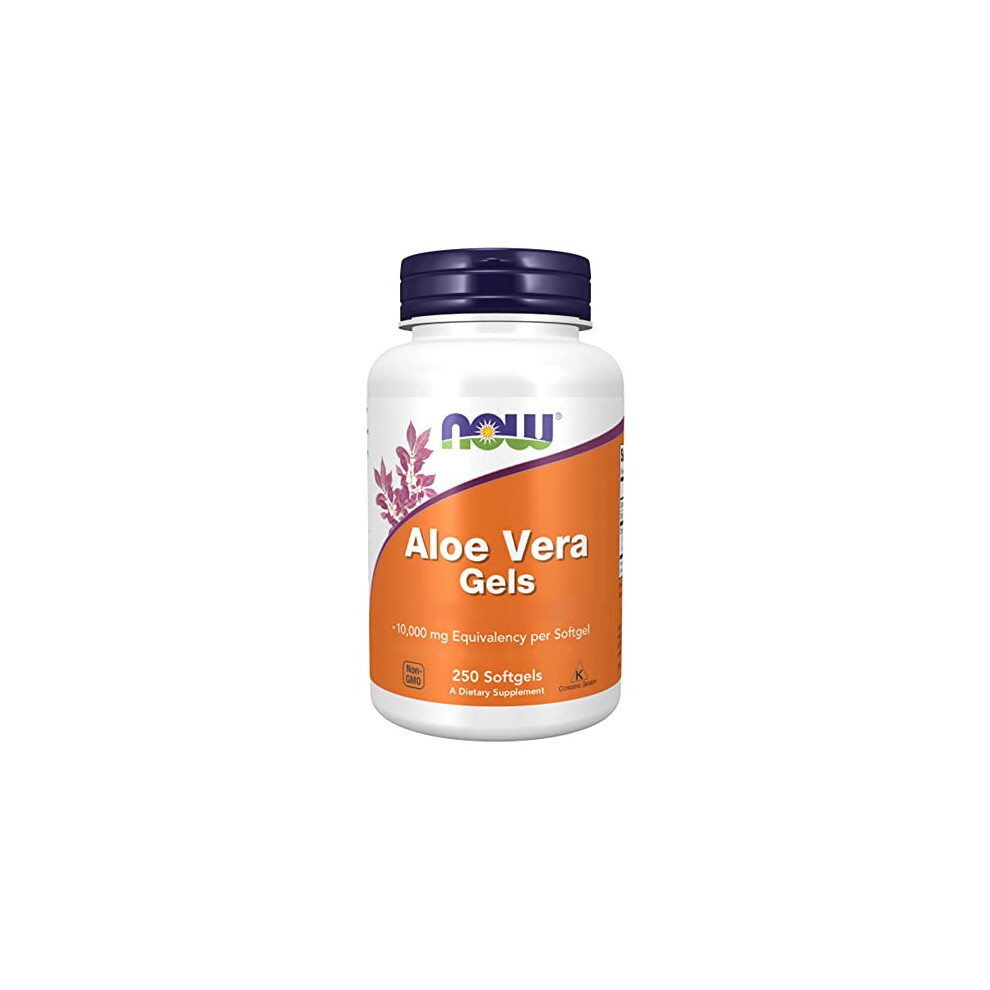 Now Foods, Aloe Vera Gels, Highly Concentrated, 250 Softgels, Lab-Tested, Gluten Free, Soy Free