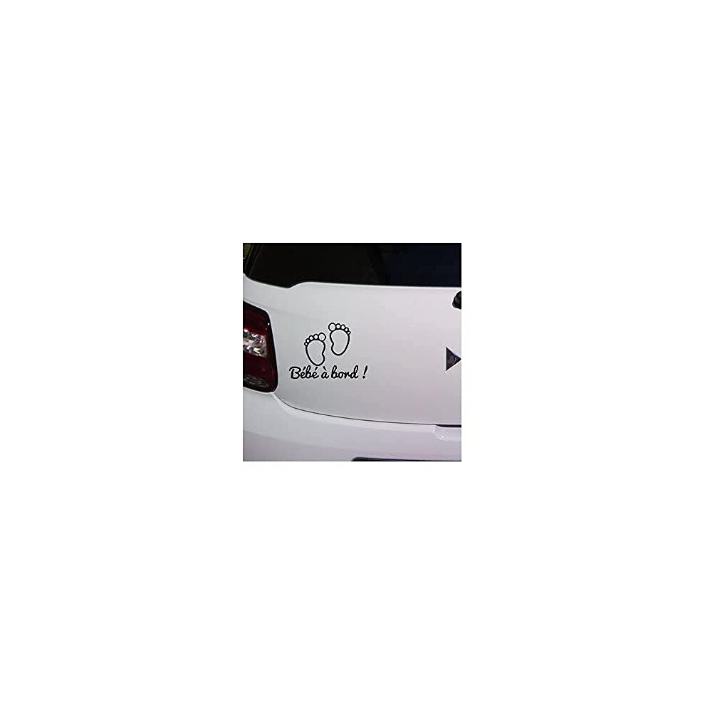 Ref 2 Self-Adhesive Vinyl Sticker"Bébé À Bord" ("Bébé À Bord") Kdosublim