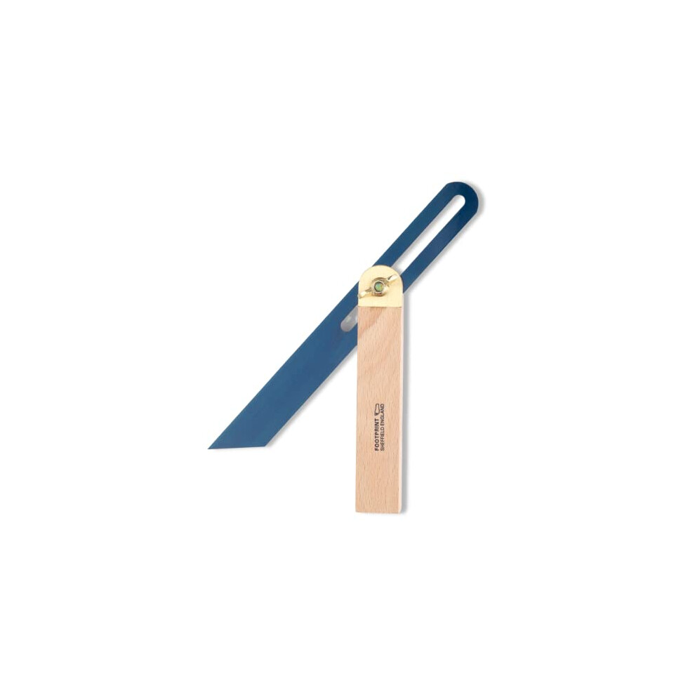 Tools 9"/228mm Sliding Bevel - Anti-Rust Chemically Blued Hardened Steel. Beechwood Stock for Durability. Brass fittings for longevity. Check