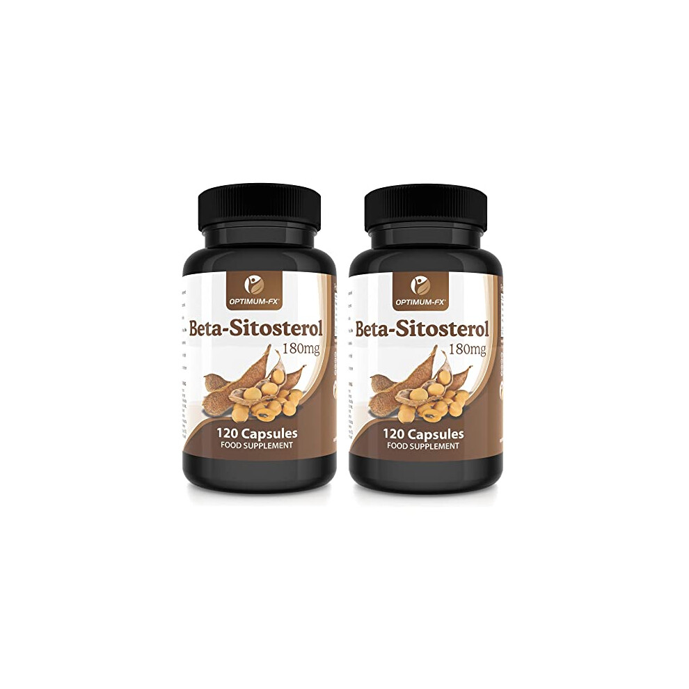 Optimum-Fx Beta Sitosterol 180Mg From 400Mg Plant Sterols Capsule High Strength Supplement Â Not Tablets Or Powder Â Contributes To Normal Blood Cholesterol