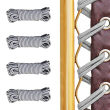 4 Pieces Replacement Cords for Zero Gravity Chair, Replacement Elastic Cord for Sun Lounger, Repair Tool Kit for Sun Loungers, Garden Chairs, Outdoor