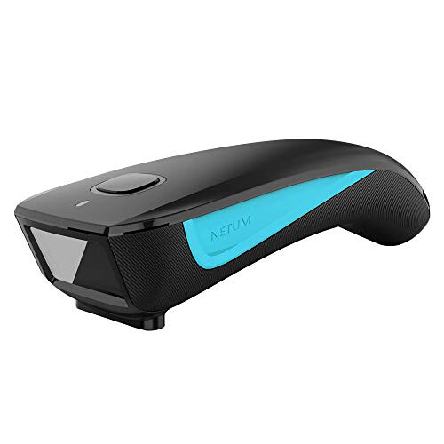 Wireless 1D Laser Barcode Scanner Bluetooth Compatible, Small Pocket USB Automatic Bar code Reader Work with Windows, Mac,Android, iOS Phones, Tablets 1