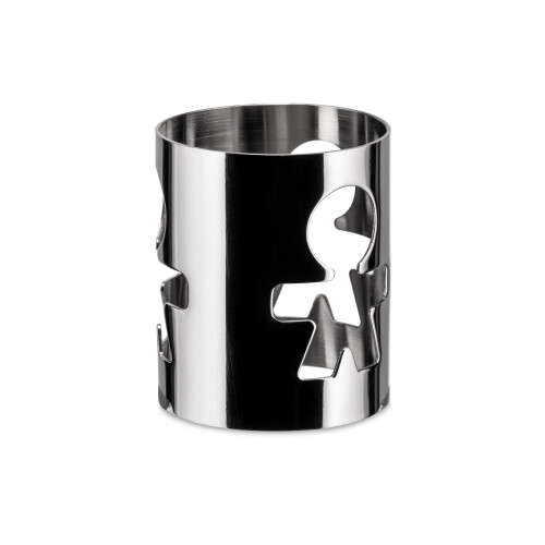 Alessi Girotondo Napkin Ring, Man, (AKK10 M) , Black 1