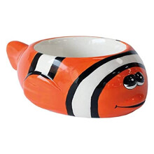 Crockery Critters Egg Cup - Clown Fish from Cute ceramic animal shaped egg cups for children and adults.
