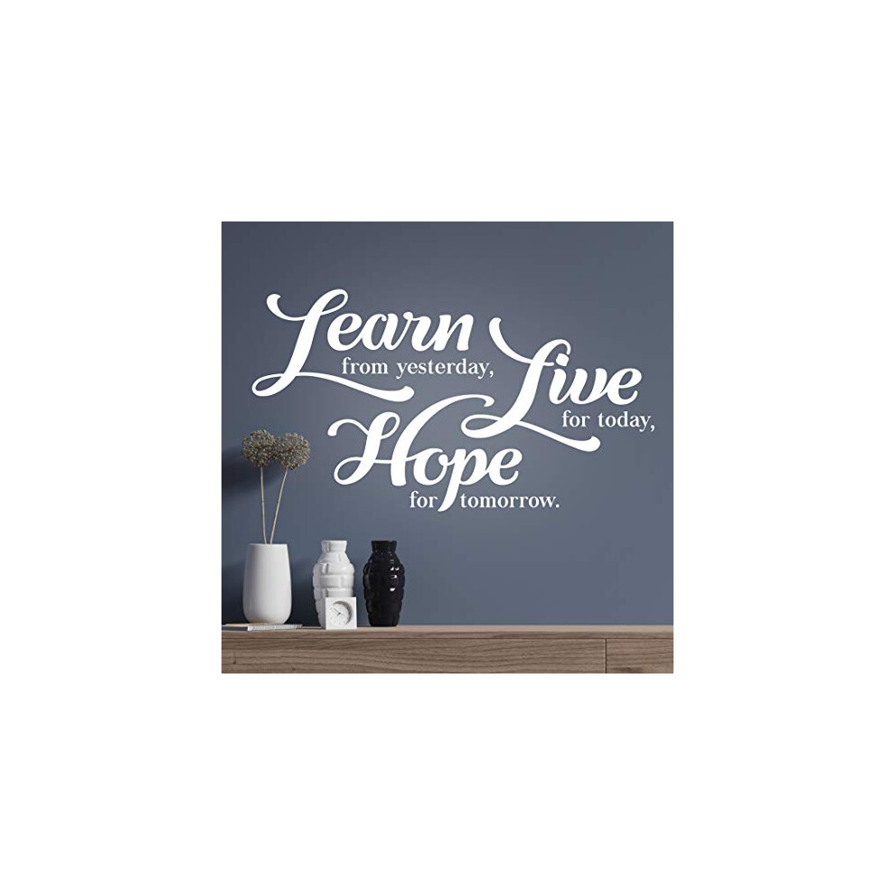 Learn Live Hope Motivational Wall Quote Art Posters Bedroom Sticker Kids Room Decoration Inspirational Quotes Positive Stickers Decal Print Poster Wall4stickers