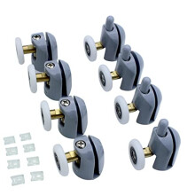 8pcs Shower Door Rollers, Shower Glass Rollers Shower Single Wheel Runner Pulleys, 25mm Wheels for Shower Enclosure, Shower Room, Shower Screen Parts