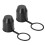 Trailer Hitch Ball Cover, 2 Pcs Trailer Protection Cap Plastic Tow Ball Protection Cover, Dustproof and Waterproof, for Car, RV, Trailer Ball Head 1