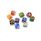 16mm 10-Pack Two Color 6 Sided Dice D6 Polyhedral Dice 2