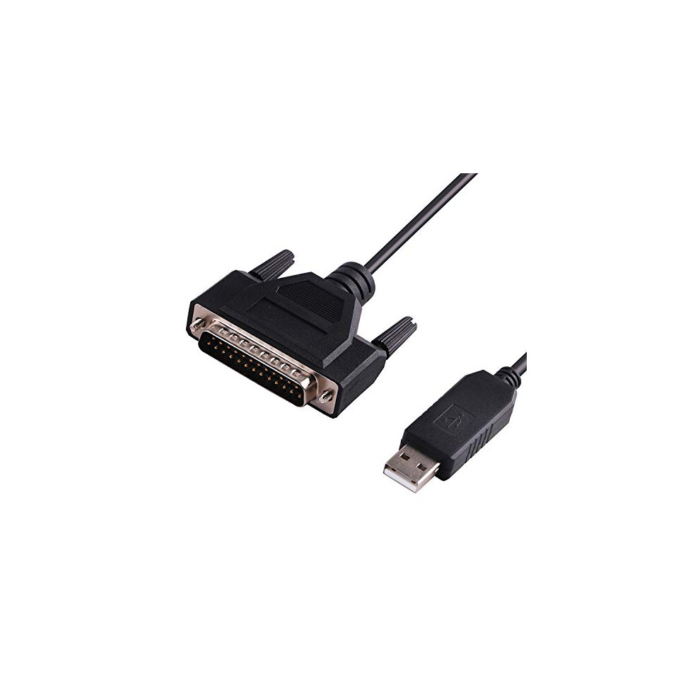 6Ft Usb Rs232 To Db25 Serial Cable For Fanuc Cnc Dnclink Configuration Copy Setting,Compatible Wiith Windows,Linux,Mac Os,Ftdi Chip Inside Green 791555567321