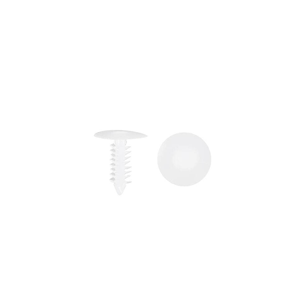 50Pcs Plastic 7.5Mm Hole Dia Car Fastener Rivet Retainers Hood Clip 709874593044