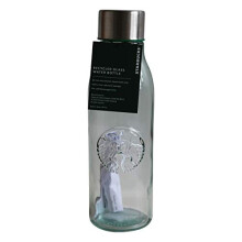 Coffee Water Bottle Cold Drinks Recycled Glass 20 oz / 591 ml