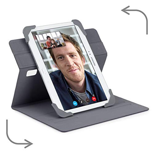 Targus THZ664GL - Pro-Tek Rotating Universal - Flip cover for tablet - polyurethane - black - 8" in 2