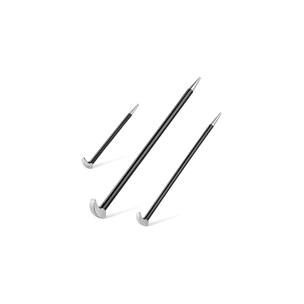 Heel Bar Set 3Pcs, Maxpower Heel And Toe Rolling Head Pry Bar Crowbar Wrecking Knuckle Bar Set - 150Mm, 300Mm & 400Mm 6936279525958