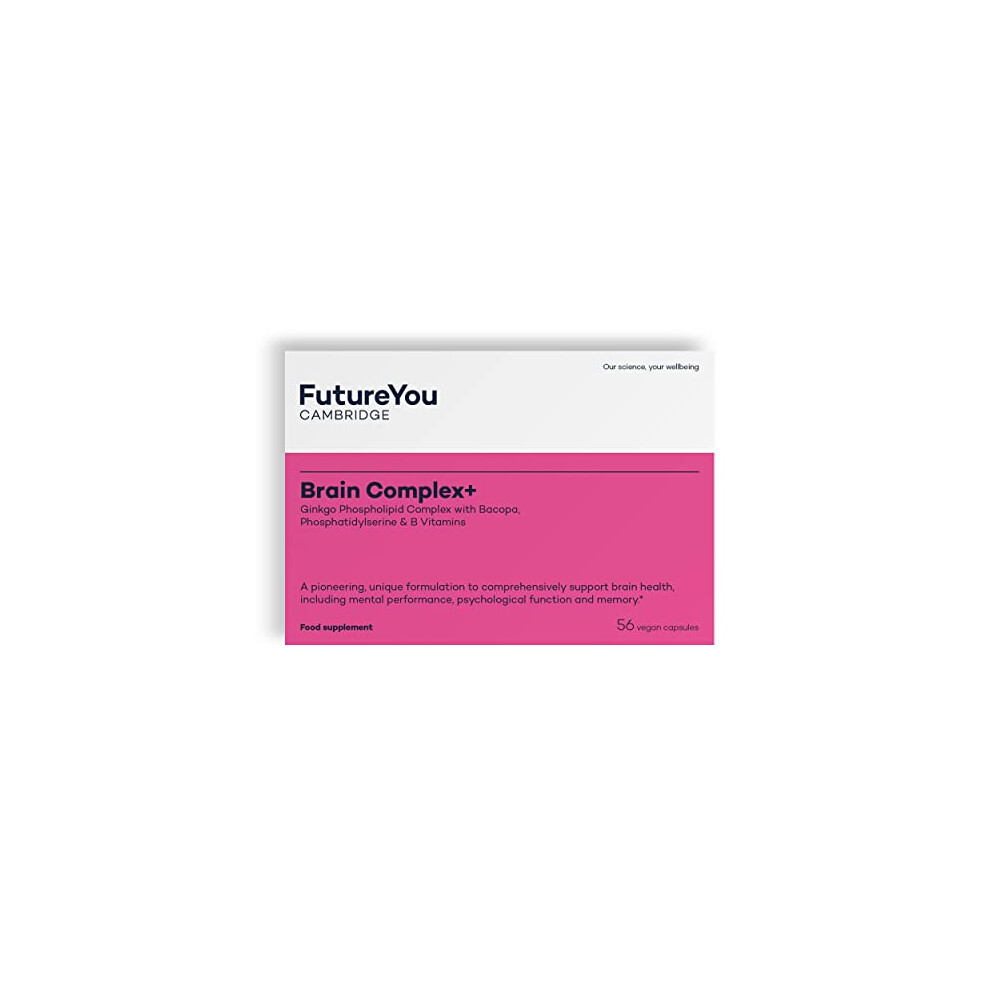 Futureyou Cambridge Brain Complex+ Capsules Â Brain Supplement With Phosphatidylserine, B Vitamins & Ginkgo Biloba Â 28 Day Supply Â Brain Energy, Health &