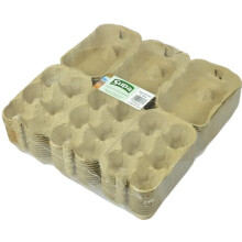Half Dozen Egg Boxes x 36 -Pieces, Traditional Fibre Egg Box, 100% Recyclable and Biodegradable. Packs are Designed to Take Chicken Eggs from Small to