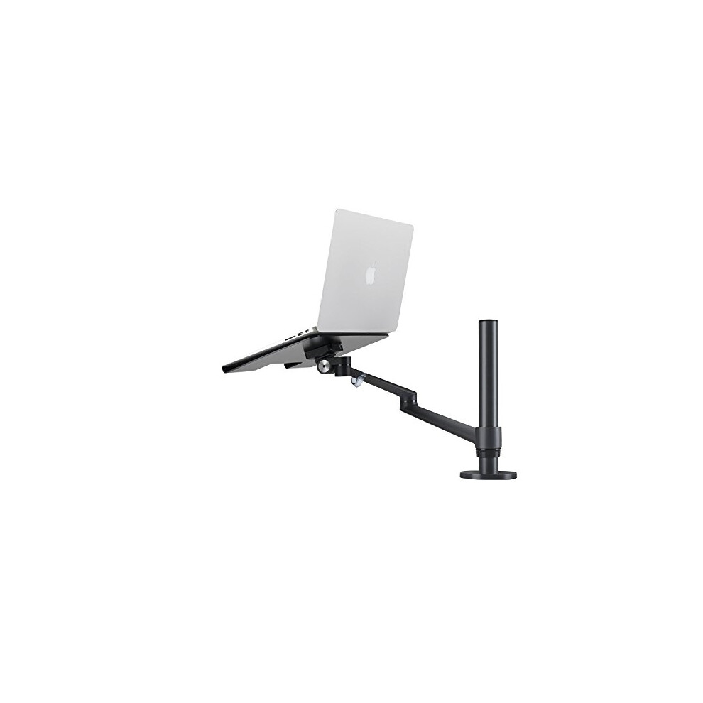 Thingyclub Adjustable Aluminium Universal Single Laptop Notebook Or Tablet Desk Mount Arm Stand Bracket With Tilt And Swivel 742920561970
