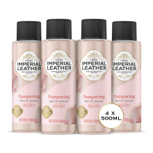 Pampering Bath Soak, Mallow and Rose Milk, Rich and Creamy Bubble Bath, Gentle Skin Care, Bulk Buy, Pack of 4 x 500 ml