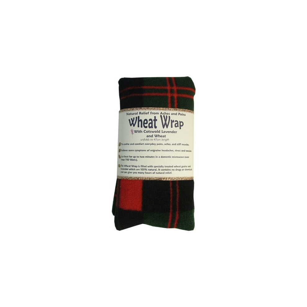 Vagabond Bags Ltd Red/Green Wheat Wrap In And Check, & Cotswold Lavender