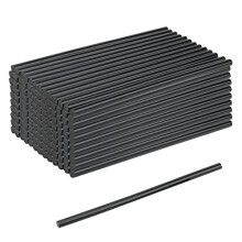 100PCS 7mm x 190mm Black Hot Glue Gun Sticks, Black Mini Hot Melt Glue Gun Sticks, Adhesive Glue Sticks for DIY Craft