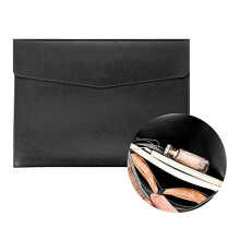 1 Piece File Folder Organizer PU Leather File Jackets Document Holder Project Pockets with Magnetic Closure Button and Inner Bag for A4 Letter Size