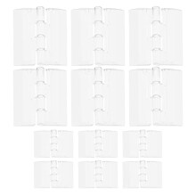 12pcs Transparent Folding Acrylic Hinge 25mm 45mm No Mounting Holes for Makeup Box Food Display Cabinets Piano Jewelry Art Display Cabinets