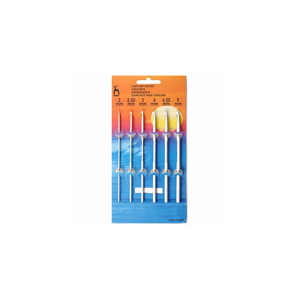 Aluminium Crochet Hooks, Multi-Colour, 10 x 5 x 22.5 cm