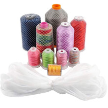 18M Thread Net Spool Saver for Different Sizes of Embroidery Sewing Quilting and Serger Thread Spools/Cones - Cut into any Length