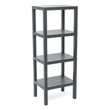 Shelf, Grey, 38 x 29 x 100 cm