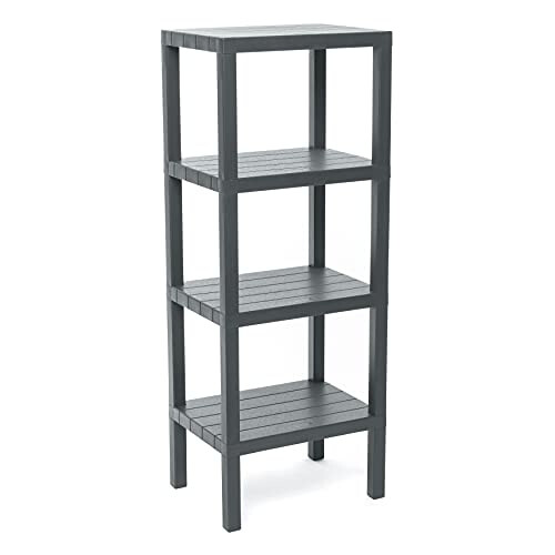 Shelf, Grey, 38 x 29 x 100 cm