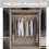Pull Down Wardrobe Rail Adjustable Width 890mm to 1210mm Pull Down Hanging Rail for Wardrobe Heavy Duty Pull Down Clothes Rail Lift for Closet Load 2