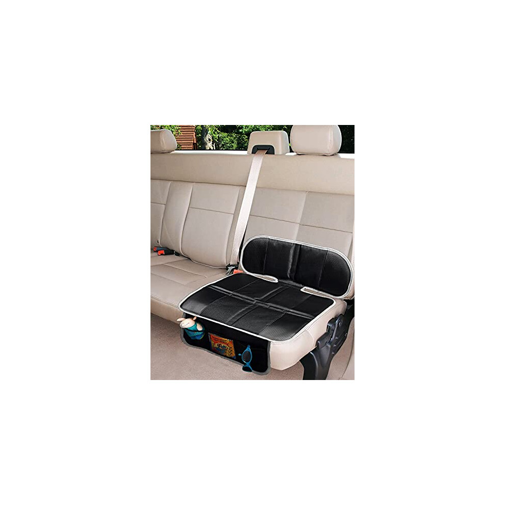 Car Seat Protector Car Seat Protectors For Child Seats Protect The Interior From Stains & Damage Protective Pads With Organiser Pockets Non Slip And Big Hippo