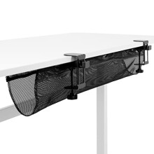 Mesh 91 cm Clamp-on Under Desk Cable Net, Workstation Wire Organizer, Cable Management for Home and Office, Black, DESK-AC36MH