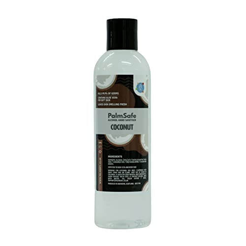Palm Safe Coconut Alcohol Hand Sanitiser 250 ml Disc Top Bottle