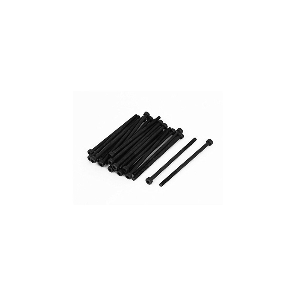 Uxcell Black Sourcingmap M3x65mm 12.9 Alloy Steel Hex Socket Screws Partially Threaded Bolt 25Pcs
