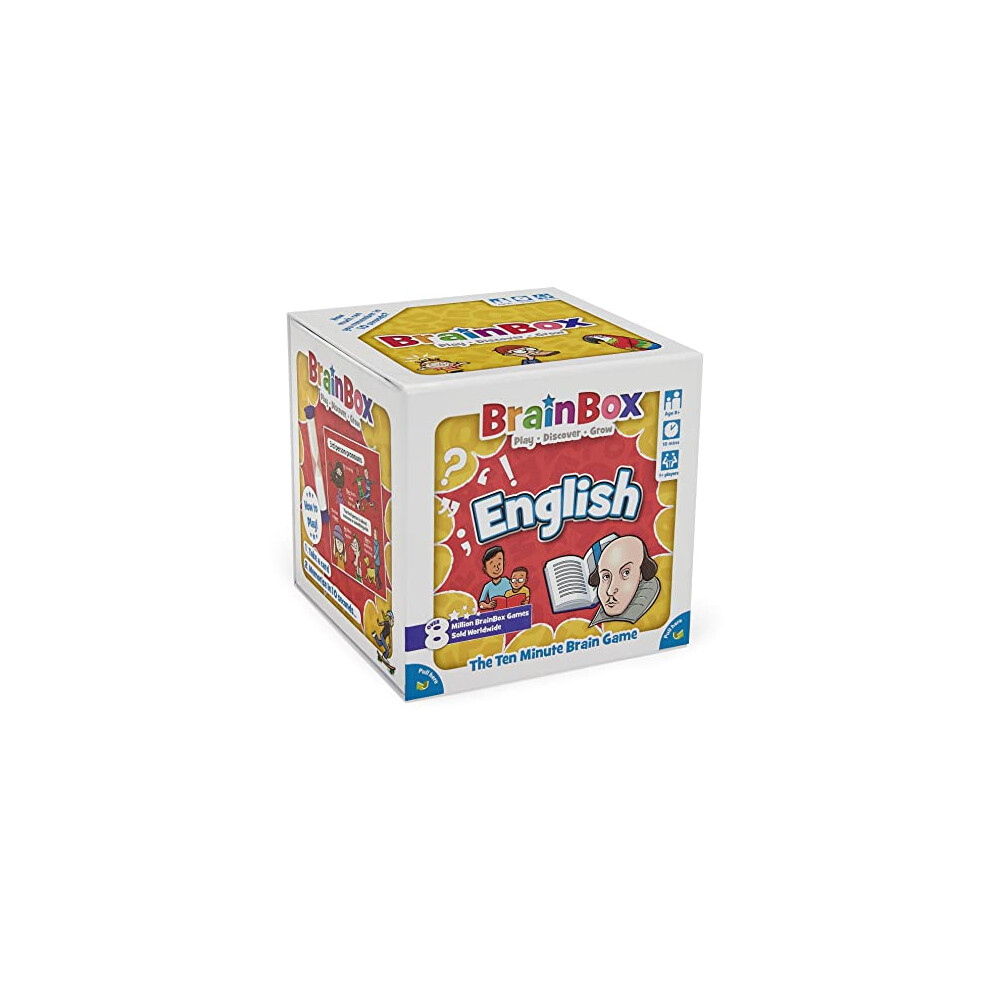 Brainbox English | Fun & Educational Card Game | Ages 8+ | 1+ Players | 10 Minutes Play Time