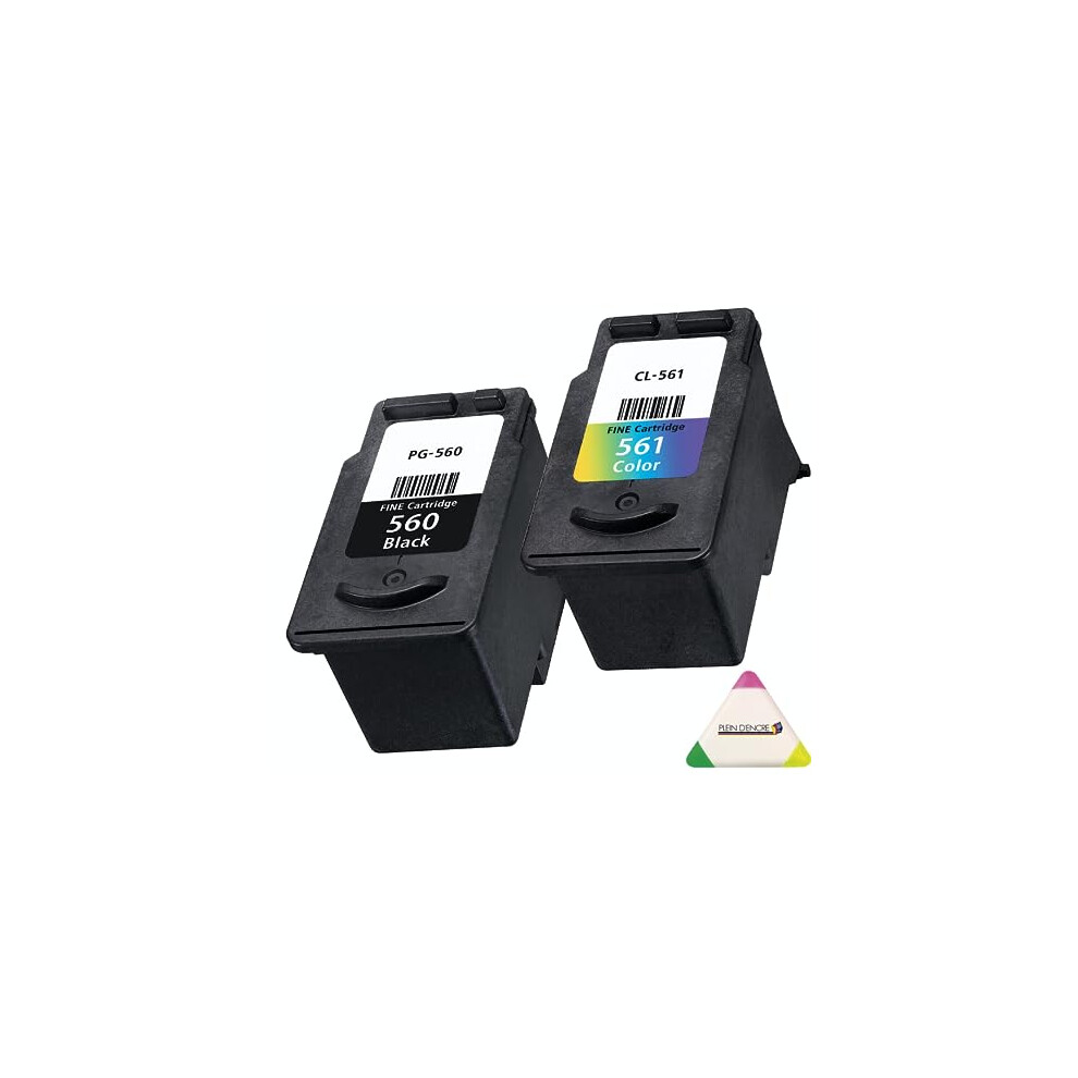 Pack Of 2 Pg-560 Cl-561 Ink Cartridges For Canon Pixma Ts5350 Ts5351 Ts5352 Ts5353 Ts 5350 5351 5352 5353 016027256856